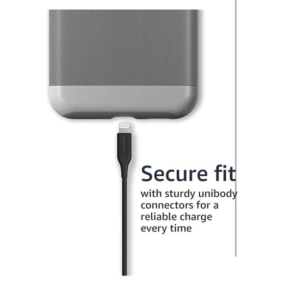 Amazon Basics 2-Pack USB-A to Lightning ABS Charger Cable, MFi Certified Charger - Picture 7 of 11